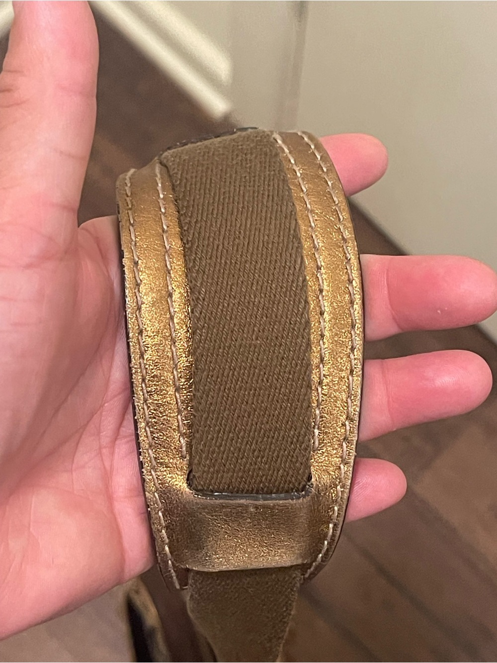 Coach Brown Signature Canvas & Metallic Leather Crossbody Bag - Picture 11 of 13